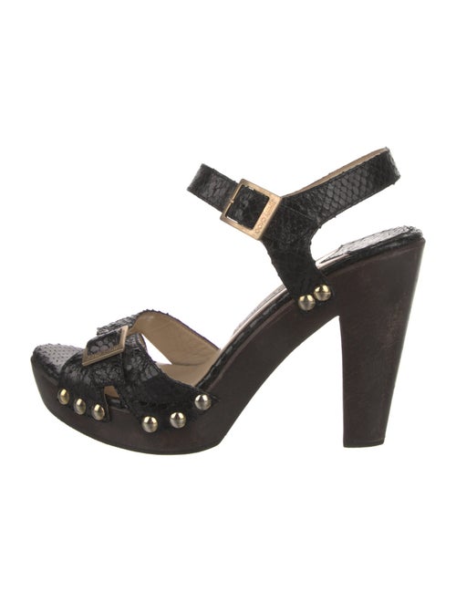 Jimmy Choo Snakeskin Animal Print Sandals