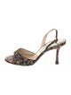Jimmy Choo Floral Print Slingback Sandals