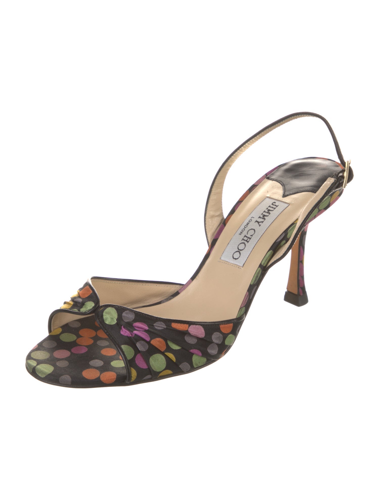 Jimmy Choo Floral Print Slingback Sandals