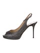 Jimmy Choo Glitter Glitter Accents Slingback Pumps