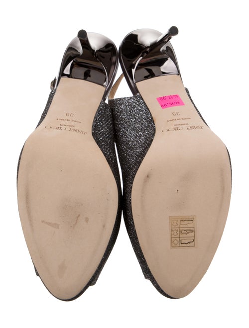 Jimmy Choo Glitter Glitter Accents Slingback Pumps