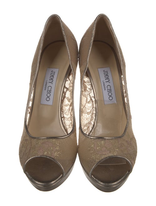 Jimmy Choo Lace Lace Pattern Pumps