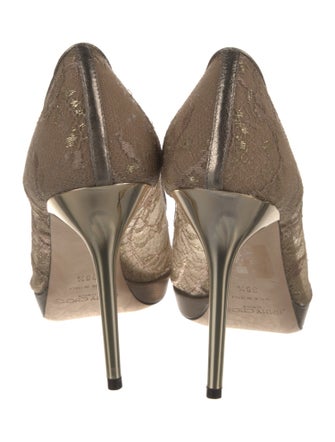 Jimmy Choo Lace Lace Pattern Pumps