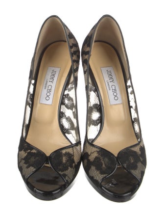Jimmy Choo Lace Printed Pumps