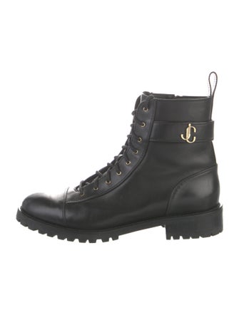 Jimmy Choo Leather Combat Boots