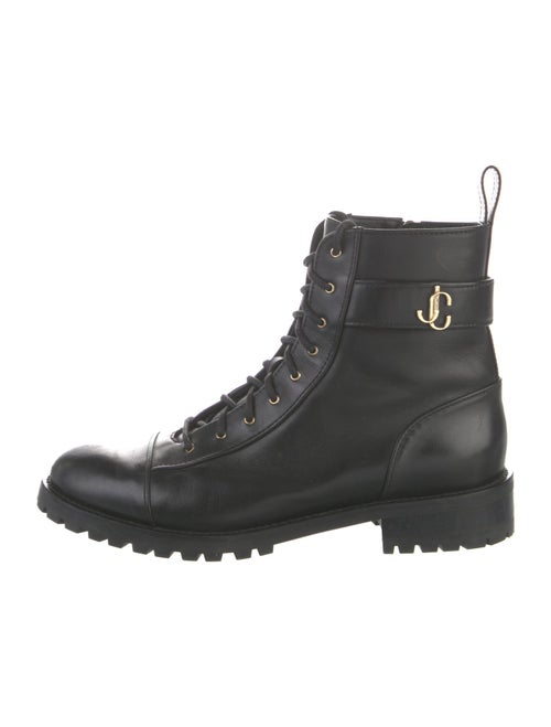 Jimmy Choo Leather Combat Boots