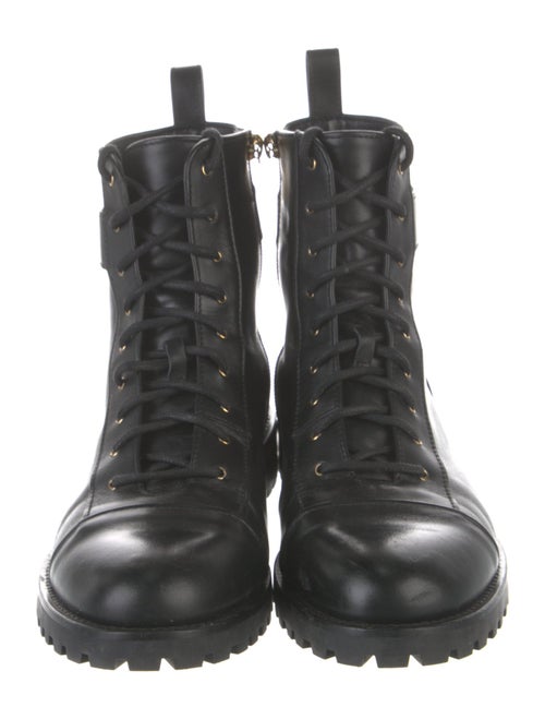 Jimmy Choo Leather Combat Boots