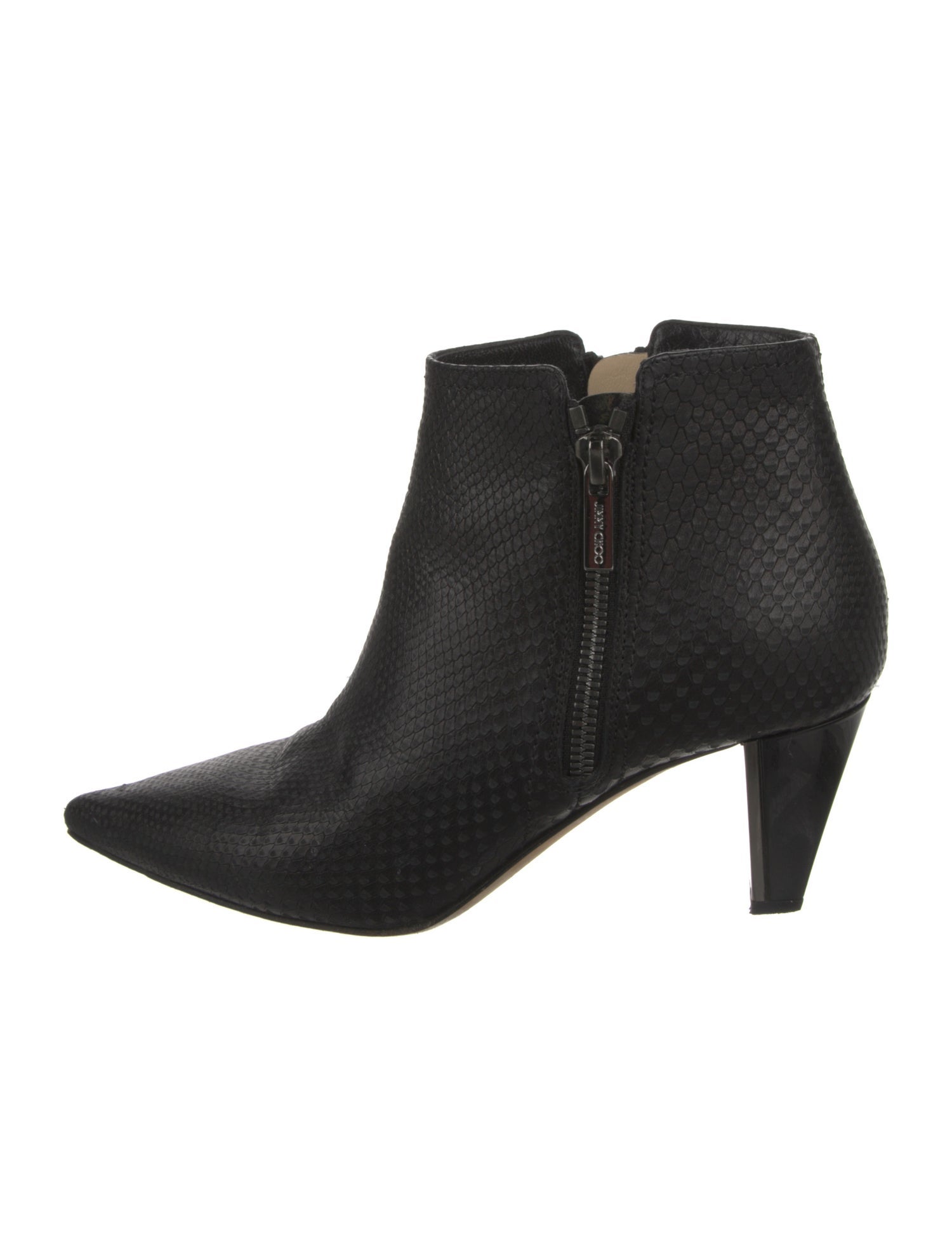 Jimmy Choo Embossed Leather Boots w/ Tags