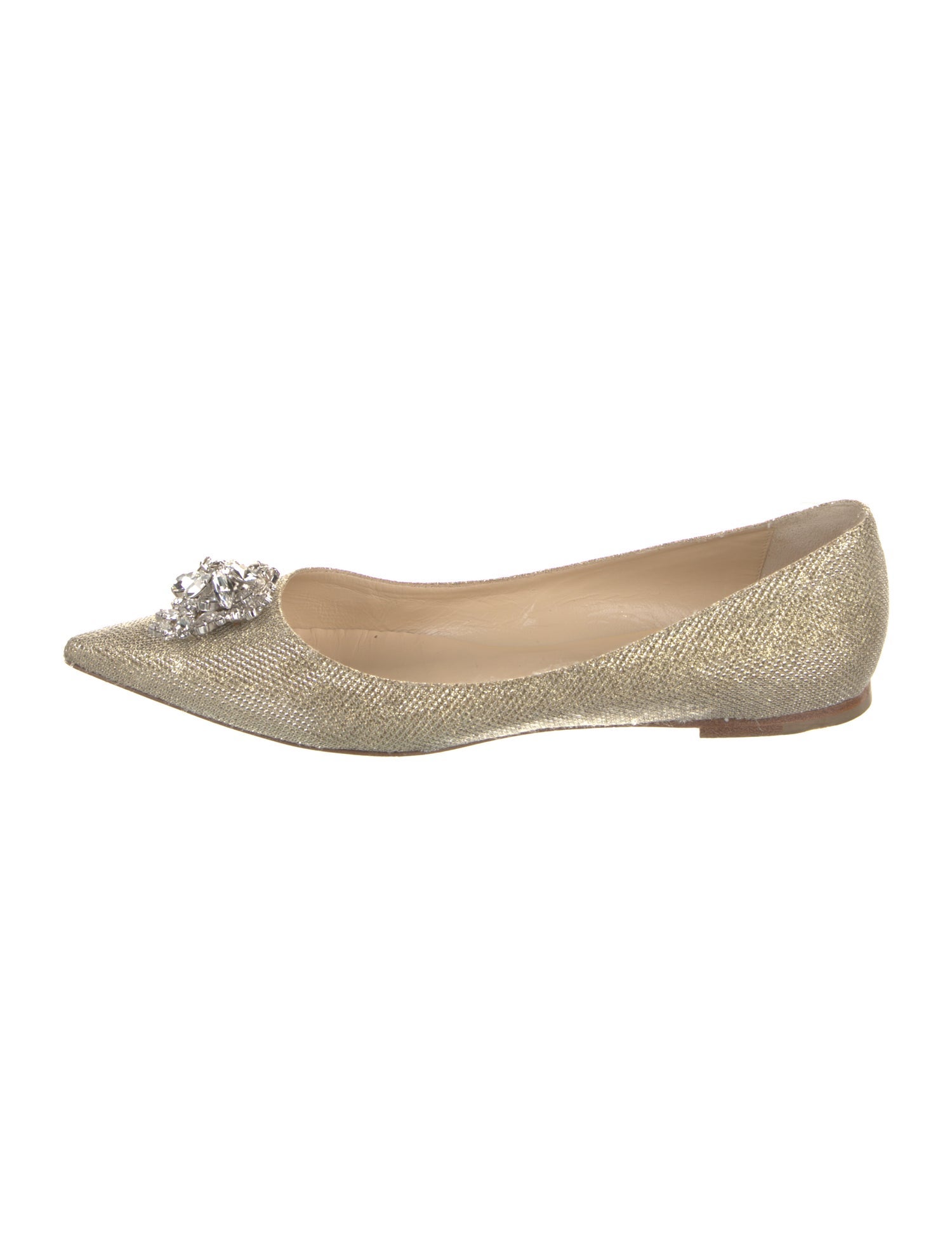 Jimmy Choo Glitter Glitter Accents Flats