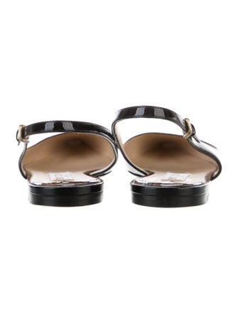 Jimmy Choo Patent Leather Slingback Flats