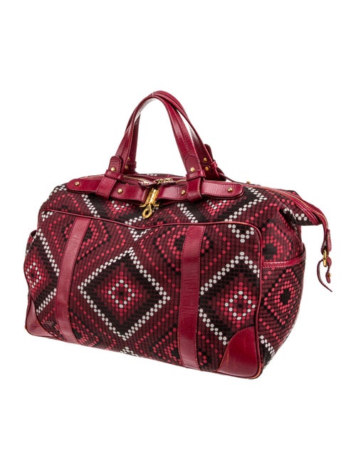 Jimmy Choo Canvas Top Handle Bag