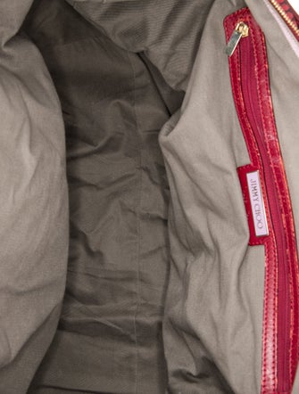 Jimmy Choo Canvas Top Handle Bag