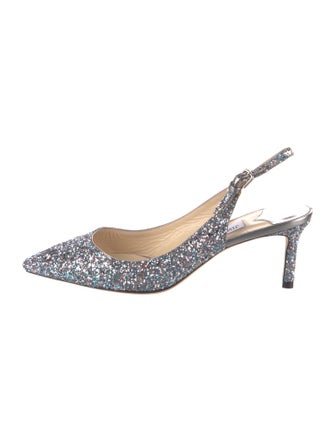 Jimmy Choo Glitter Slingback Pumps
