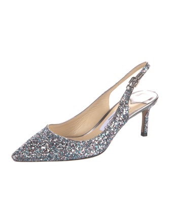 Jimmy Choo Glitter Slingback Pumps