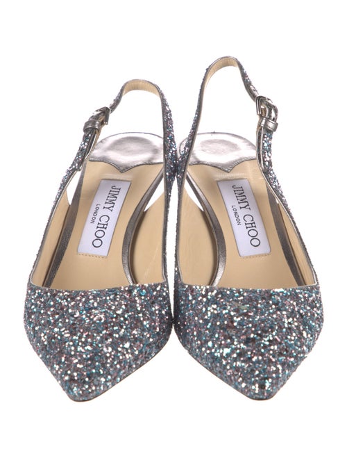 Jimmy Choo Glitter Slingback Pumps