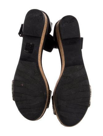 Jimmy Choo Leather Animal Print Gladiator Sandals