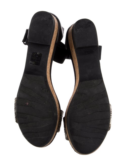 Jimmy Choo Leather Animal Print Gladiator Sandals