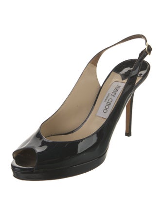 Jimmy Choo Patent Leather Slingback Pumps