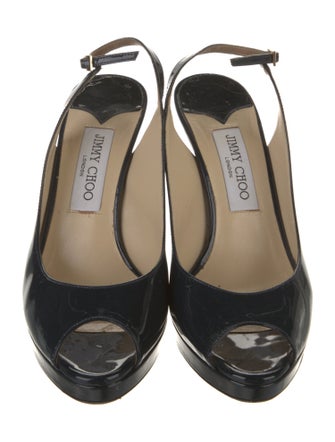 Jimmy Choo Patent Leather Slingback Pumps
