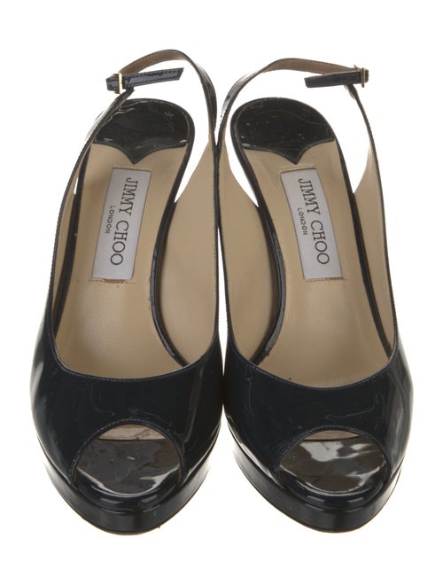 Jimmy Choo Patent Leather Slingback Pumps