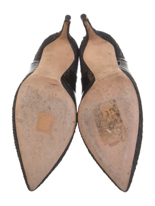 Jimmy Choo Raffia Cutout Accent Slingback Pumps