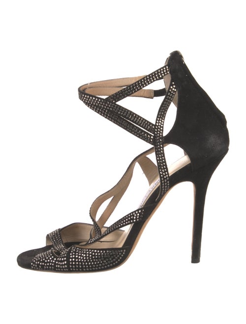 Jimmy Choo Suede Studded Accents Sandals