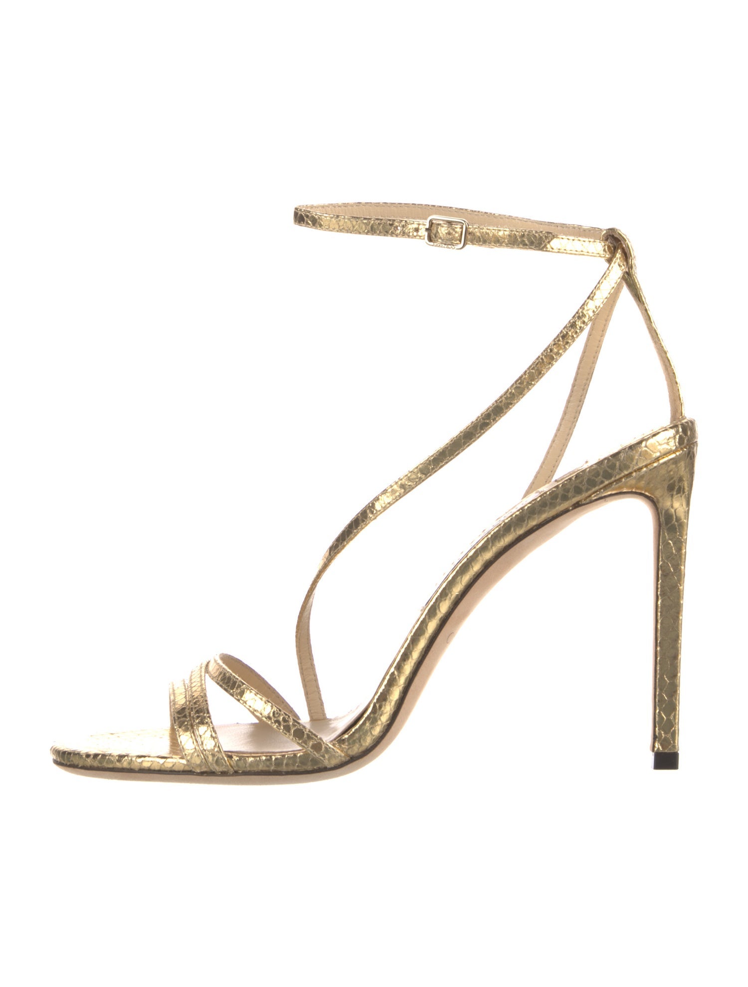 Jimmy Choo Embossed Leather Sandals