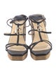Jimmy Choo Leather T-Strap Sandals