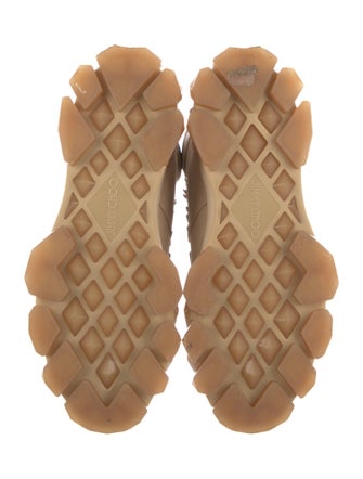 Jimmy Choo Suede Colorblock Pattern Hiking Boots