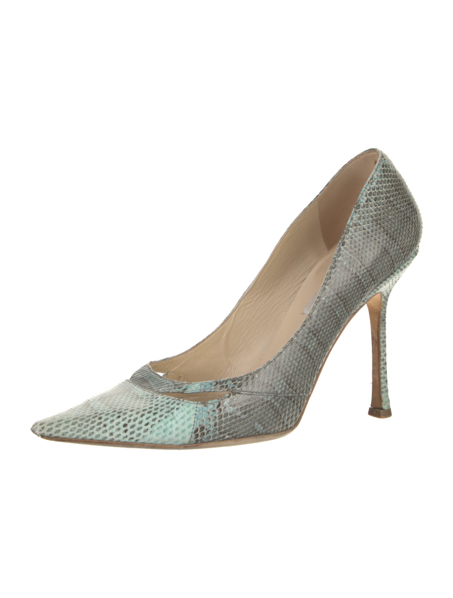 Jimmy Choo Snakeskin Animal Print Pumps