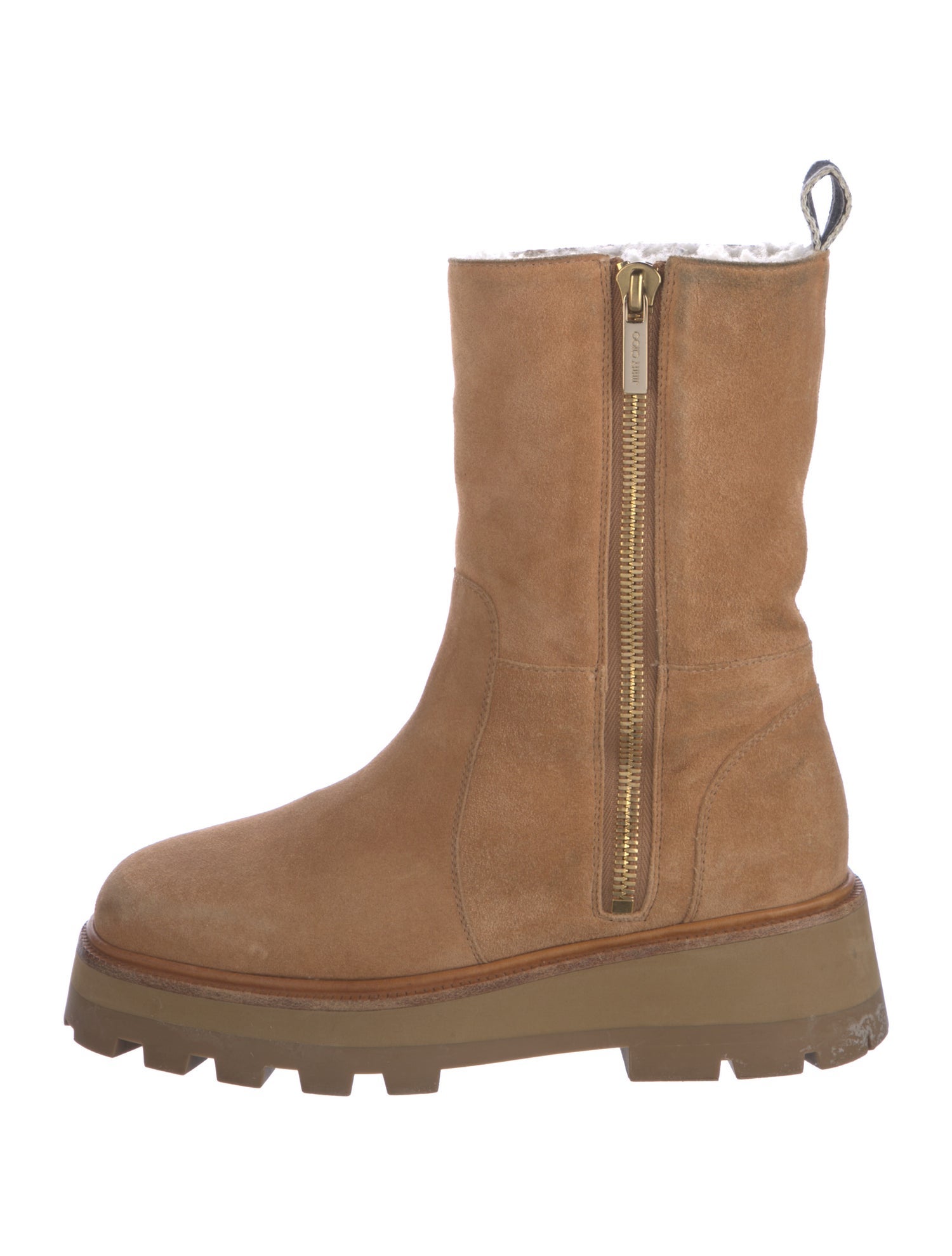 Jimmy Choo Suede Moto Boots