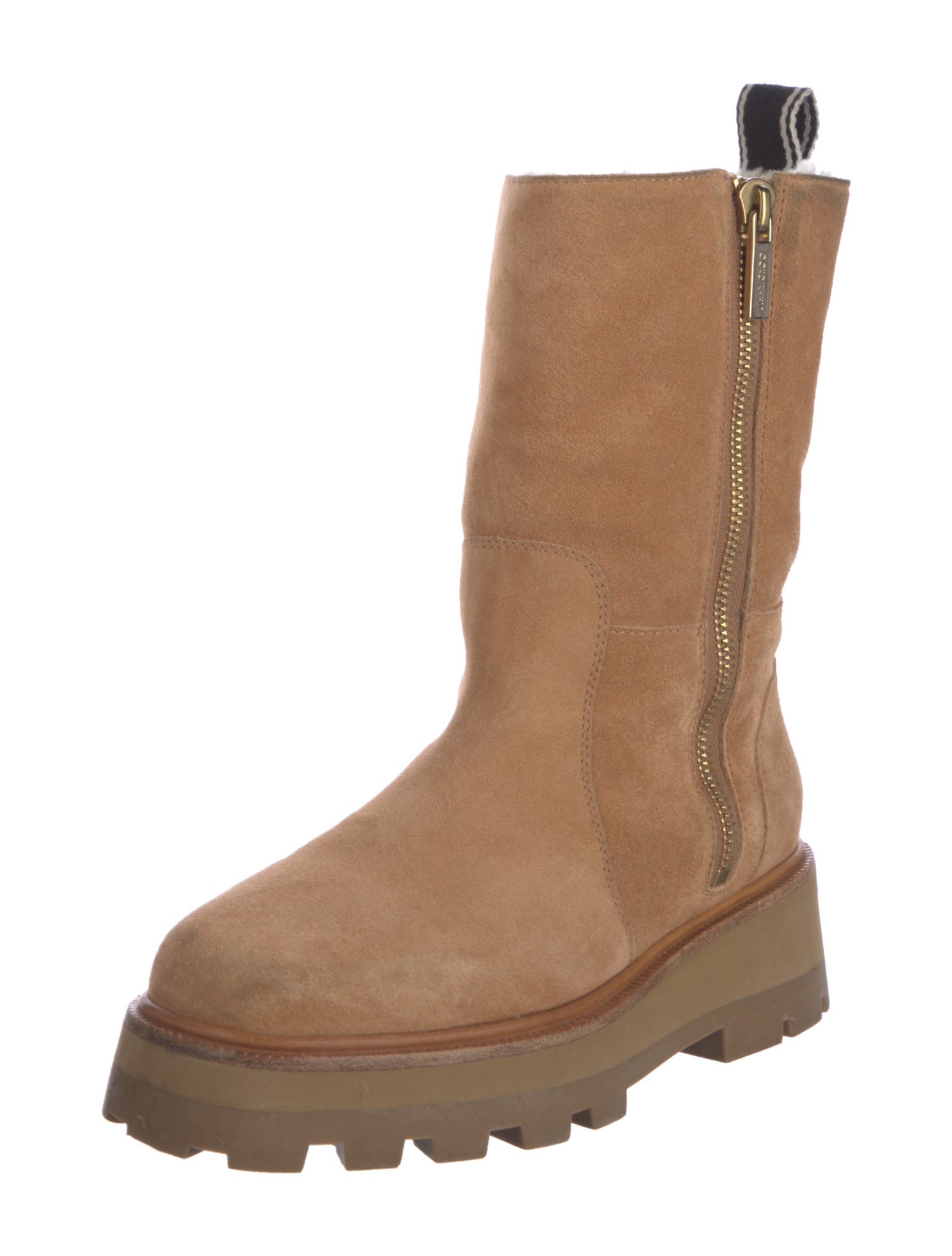 Jimmy Choo Suede Moto Boots