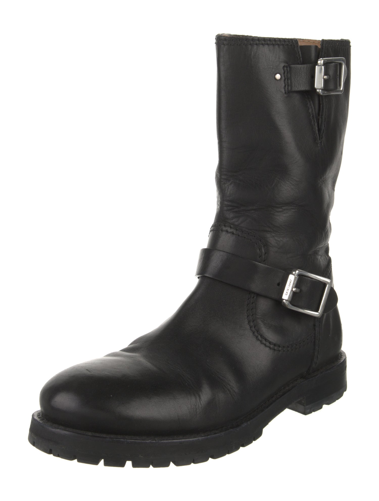 Jimmy Choo Leather Moto Boots