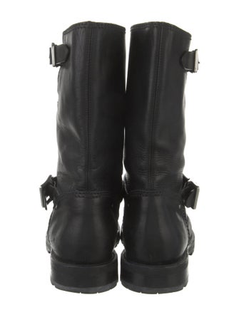 Jimmy Choo Leather Moto Boots