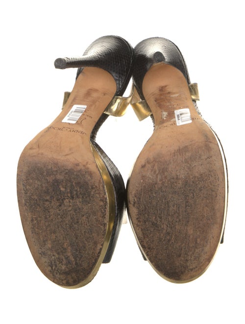 Jimmy Choo Snakeskin Slingback Sandals