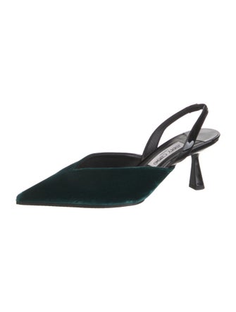 Jimmy Choo Velvet Slingback Pumps