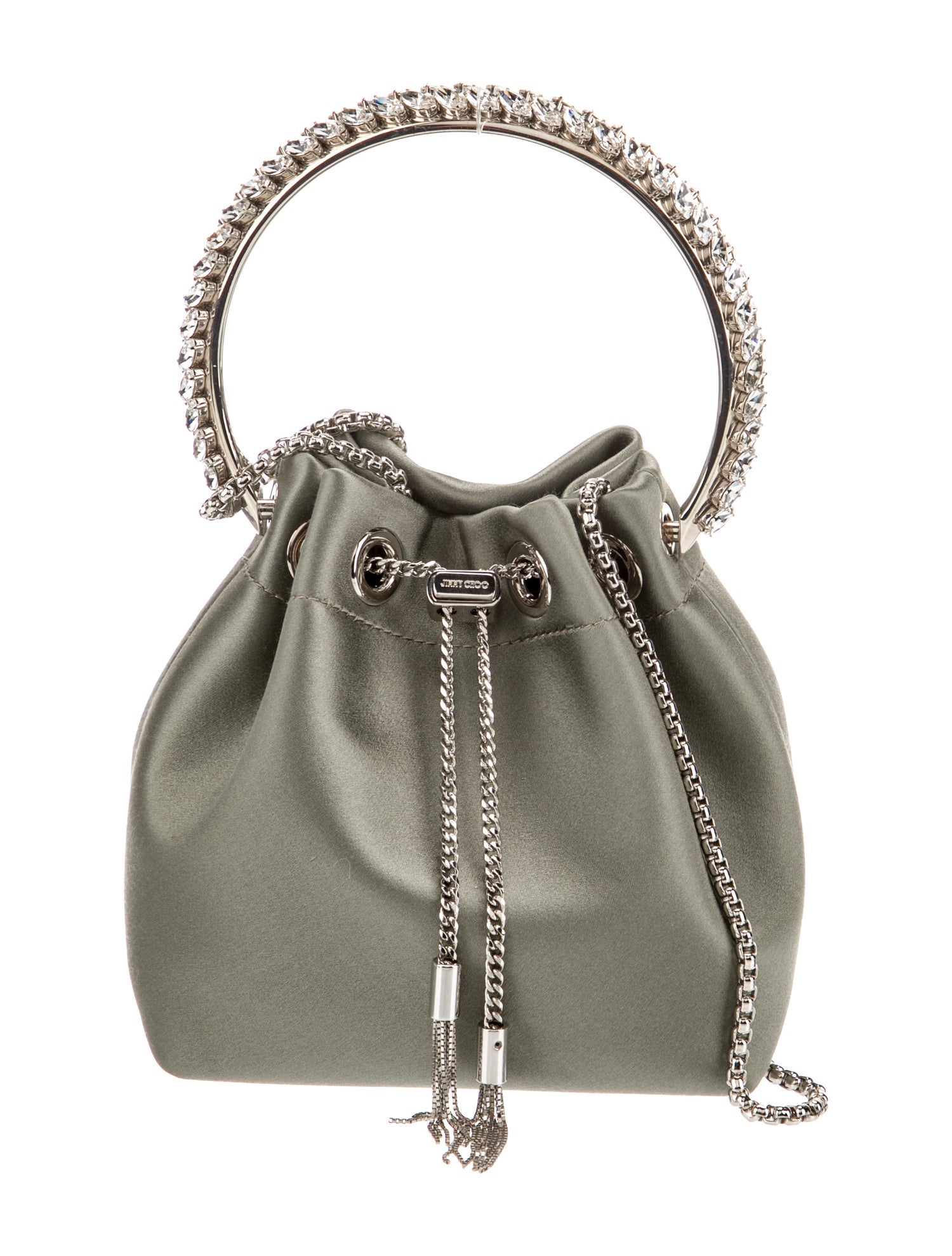 Jimmy Choo Satin Top Handle Bag