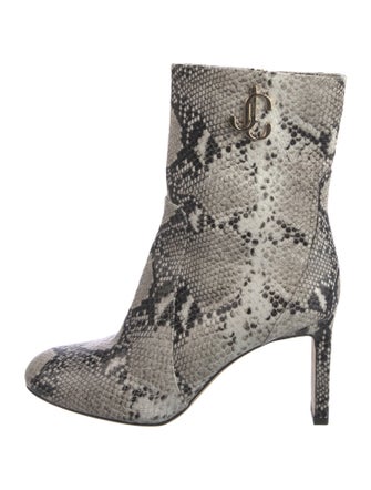 Jimmy Choo Snakeskin Animal Print Boots