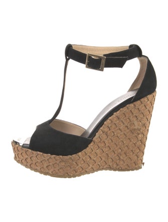 Jimmy Choo Suede T-Strap Sandals