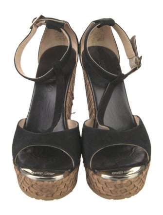 Jimmy Choo Suede T-Strap Sandals