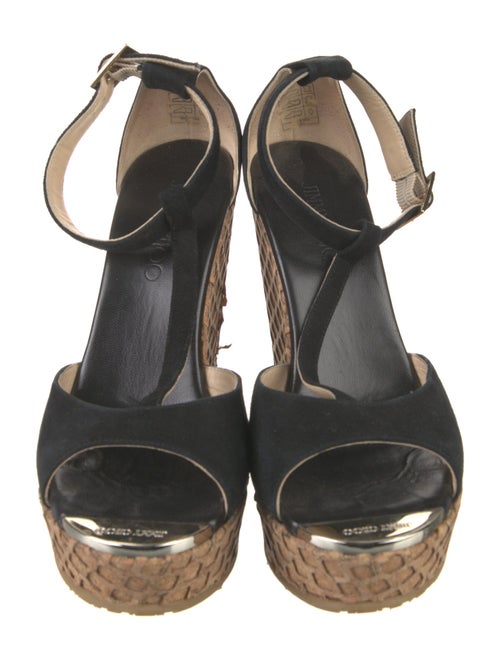 Jimmy Choo Suede T-Strap Sandals