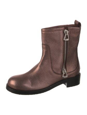 Jimmy Choo Leather Moto Boots
