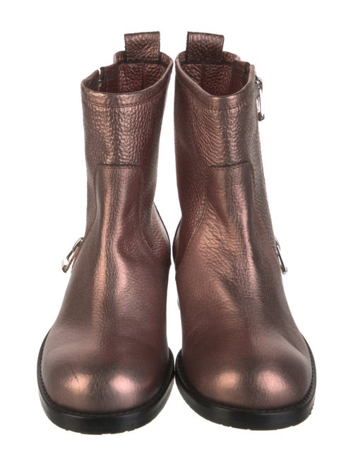 Jimmy Choo Leather Moto Boots