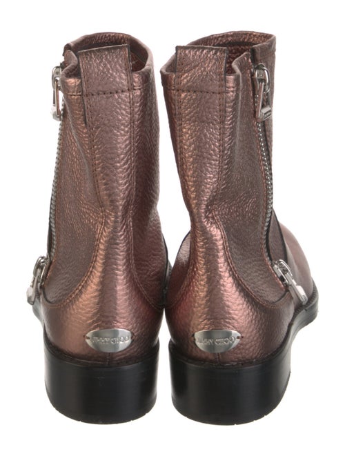 Jimmy Choo Leather Moto Boots