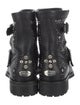 Jimmy Choo Leather Studded Accents Moto Boots