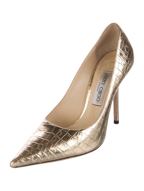 Jimmy Choo Embossed Leather Pumps