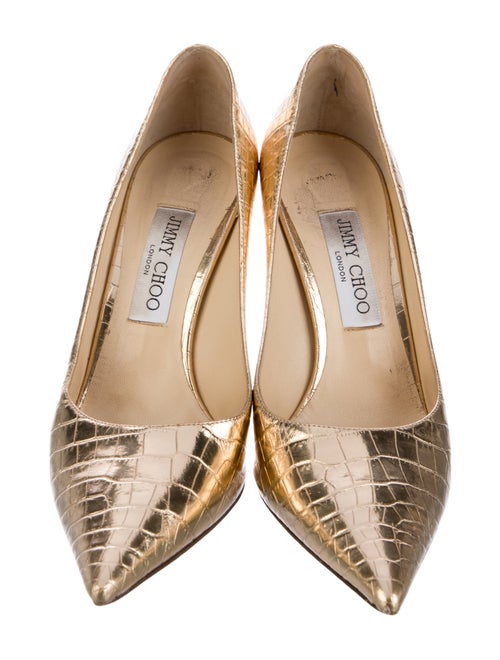Jimmy Choo Embossed Leather Pumps