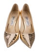 Jimmy Choo Embossed Leather Pumps