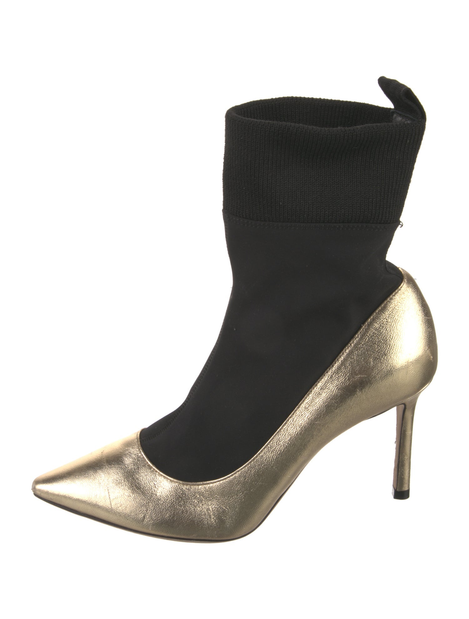 Jimmy Choo Leather Colorblock Pattern D'Orsay Pumps