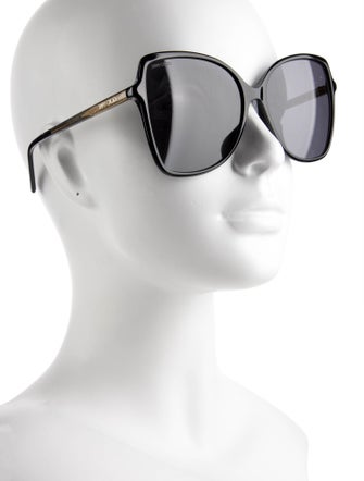 Jimmy Choo Oversize Tinted Sunglasses